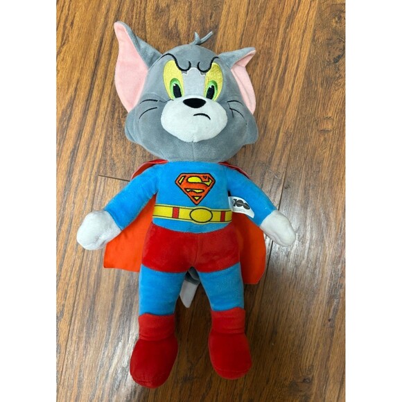Tom and Jerry WB 100th Anniversary Superman Tom Plush Doll Stuffed Animal Toy - Picture 2 of 4